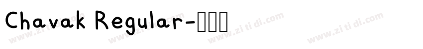 Chavak Regular字体转换
